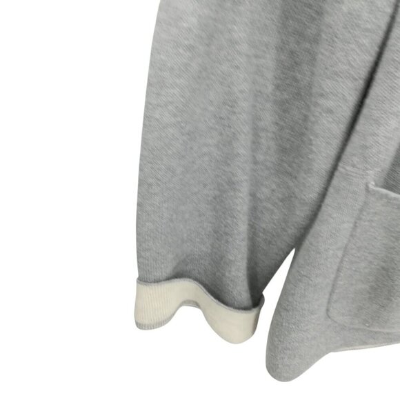 Poetry Gray Double Knit Cardigan Sweater Size 18 Knit Lagenlook Long Sleeve - Picture 5 of 11